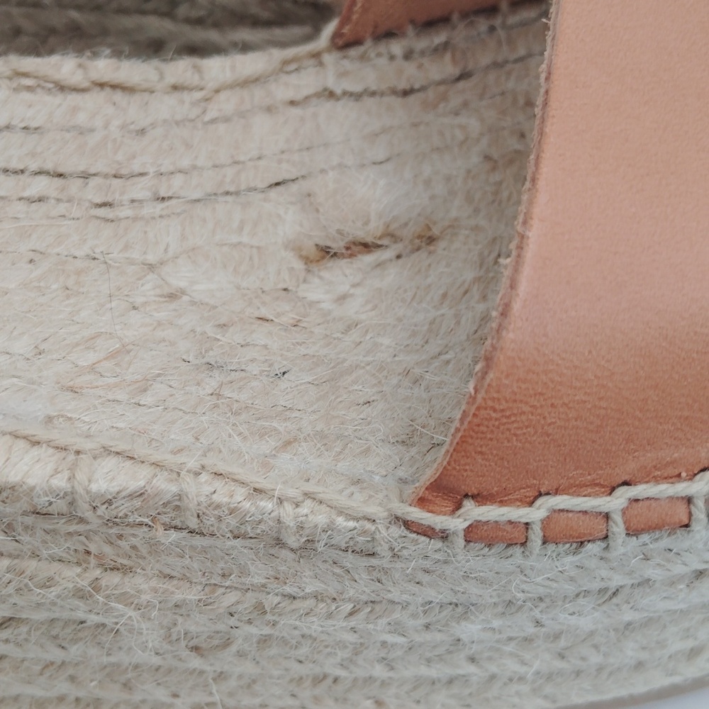 Soludos Minorca Leather Platform Wedge Espadrille Sandal - Picture 4 of 11